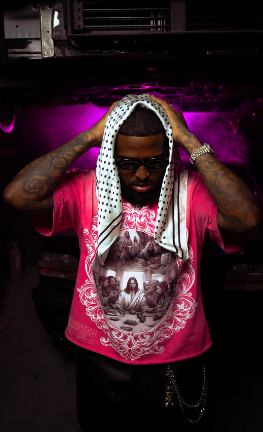 PÍNK T SHIRT THE LAST SUPPER