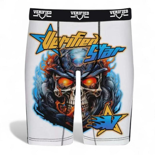 Verified “Star” Performance Boxer Briefs – White